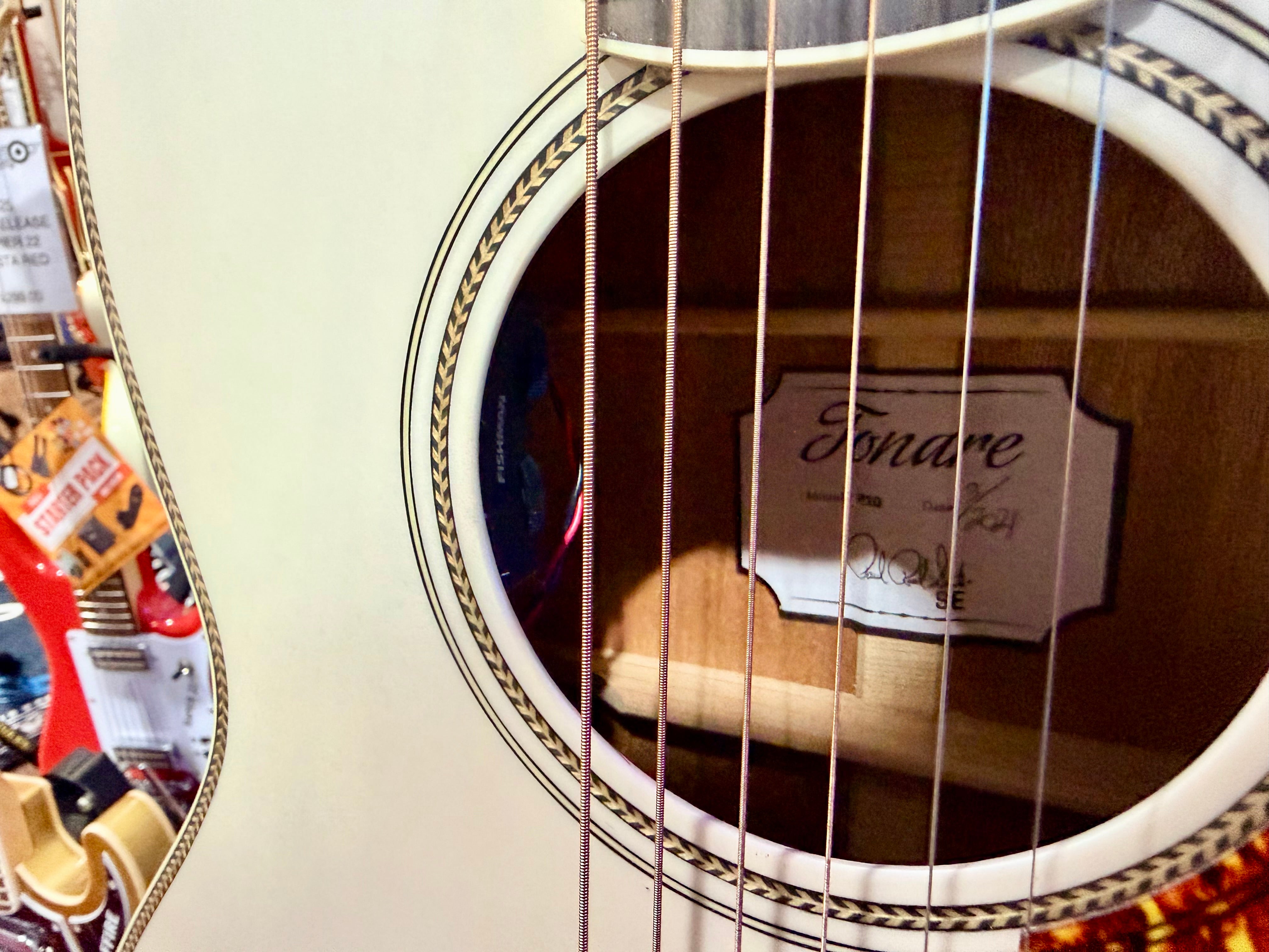 🌟2021🌟 PRS SE Tonare Parlour P20E Electro-Acoustic Guitar~ White + Gig Bag!