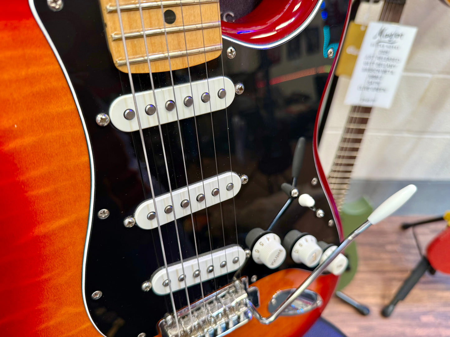 🔥2022🔥 Fender Player Plus Top Stratocaster~ Aged Cherry Burst~ Mexican Strat!