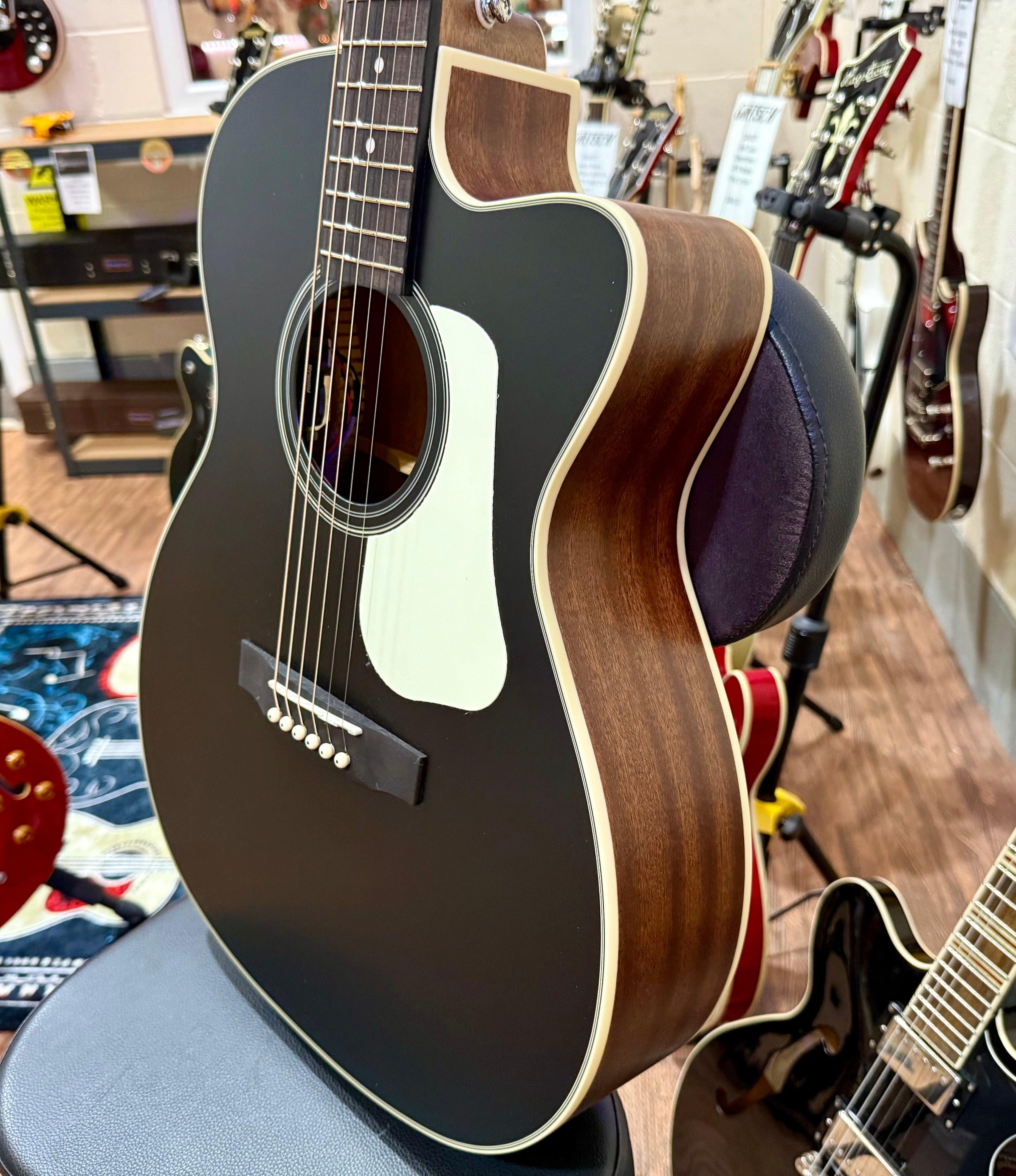 🌟2025 BRAND NEW MODEL🌟 Cort L100 OCF CED Black Satin Electro-Acoustic Guitar!