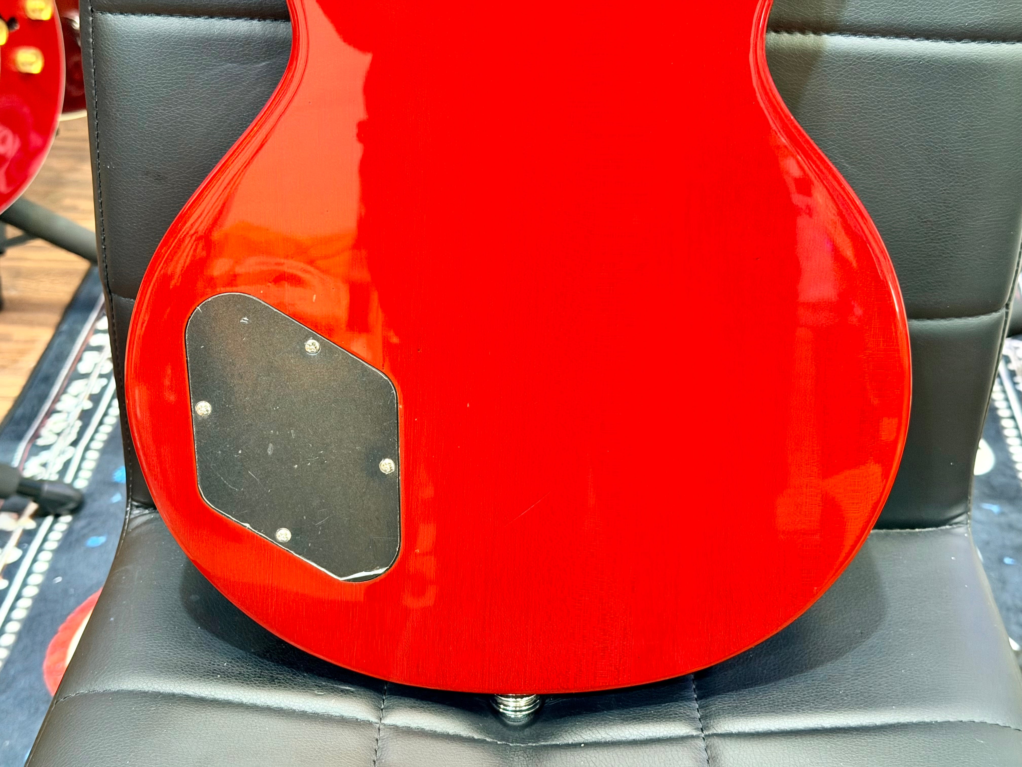 🔥B-STOCK🔥 NEW Vintage V100AFD Flamed Amber Paradise Electric Guitar~ Les Paul!