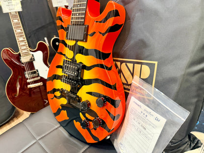 🐯 Edwards ESP E-SR-Kellogg Orange Tiger~ Sukeroku Ken Yokoyama~Made In Japan 🐯