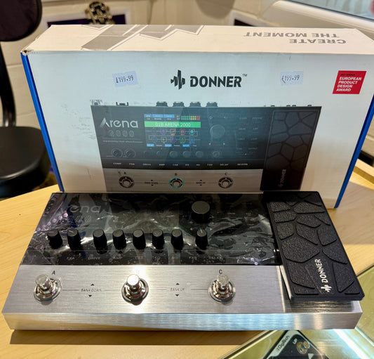 🎸 Donner Arena 2000 Multi-Effects Pedal~ Amp Modelling~ 278 Effects~ IR Loader 🎸