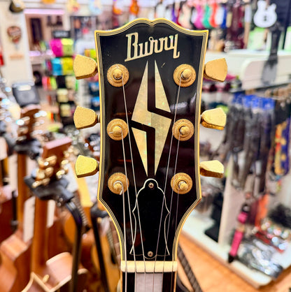 🔥1980’s MIJ🔥 Burny Les Paul Custom~ Cherry Sunburst~ Ebony~ Japan Import 🇯🇵