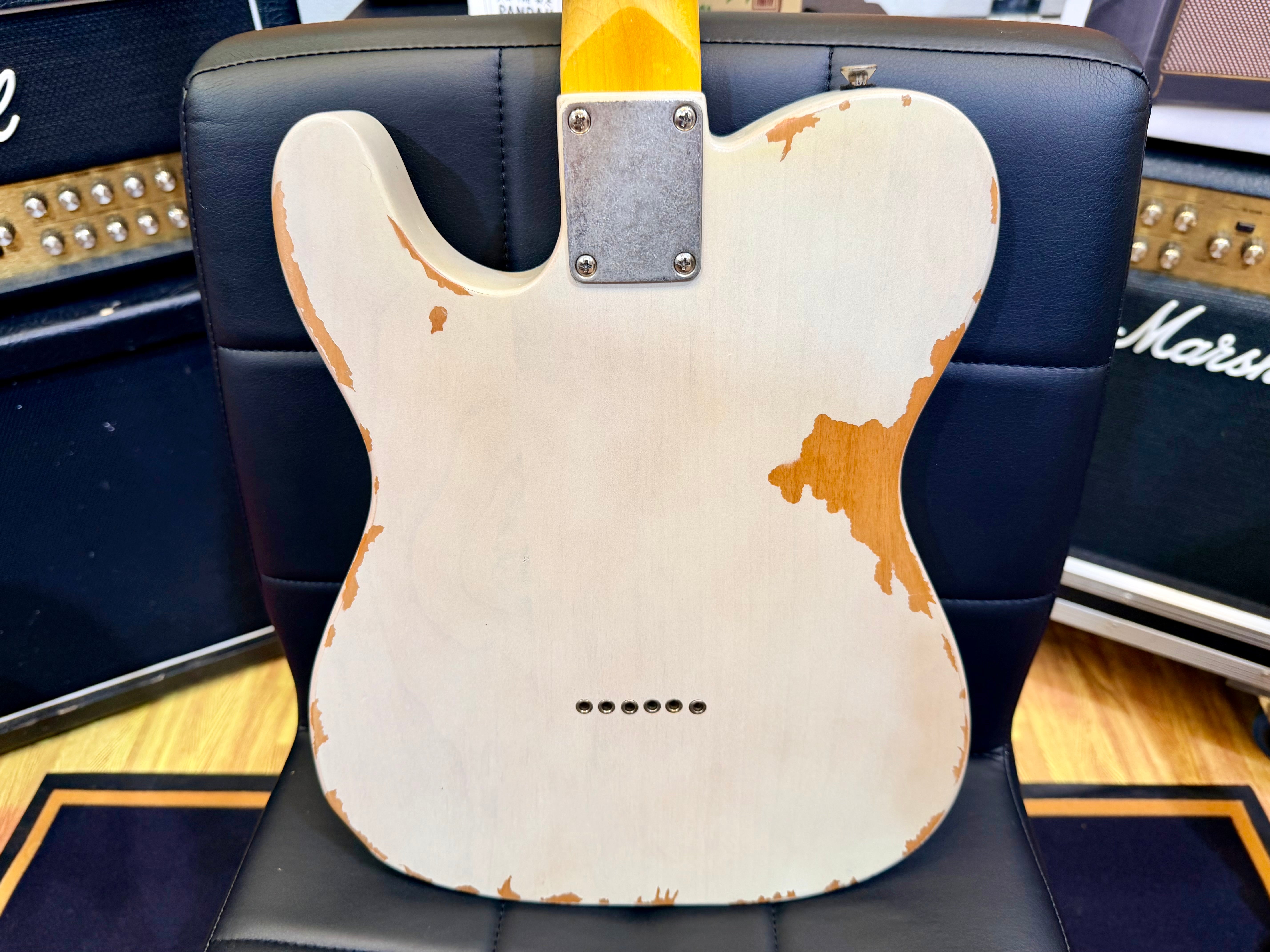 🔥 Vintage V62 ICON Distressed Ash Blonde Telecaster Style Wilkinson Pickups 🔥