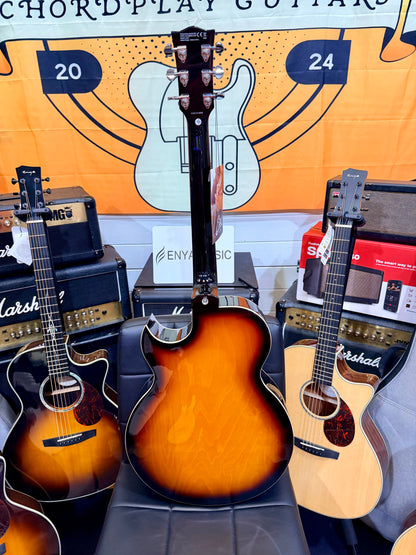 ☀️NEW☀️ Eko Tribute Jazz Semi-Acoustic Hollow Body Guitar Sunburst~ ‘ES-175’