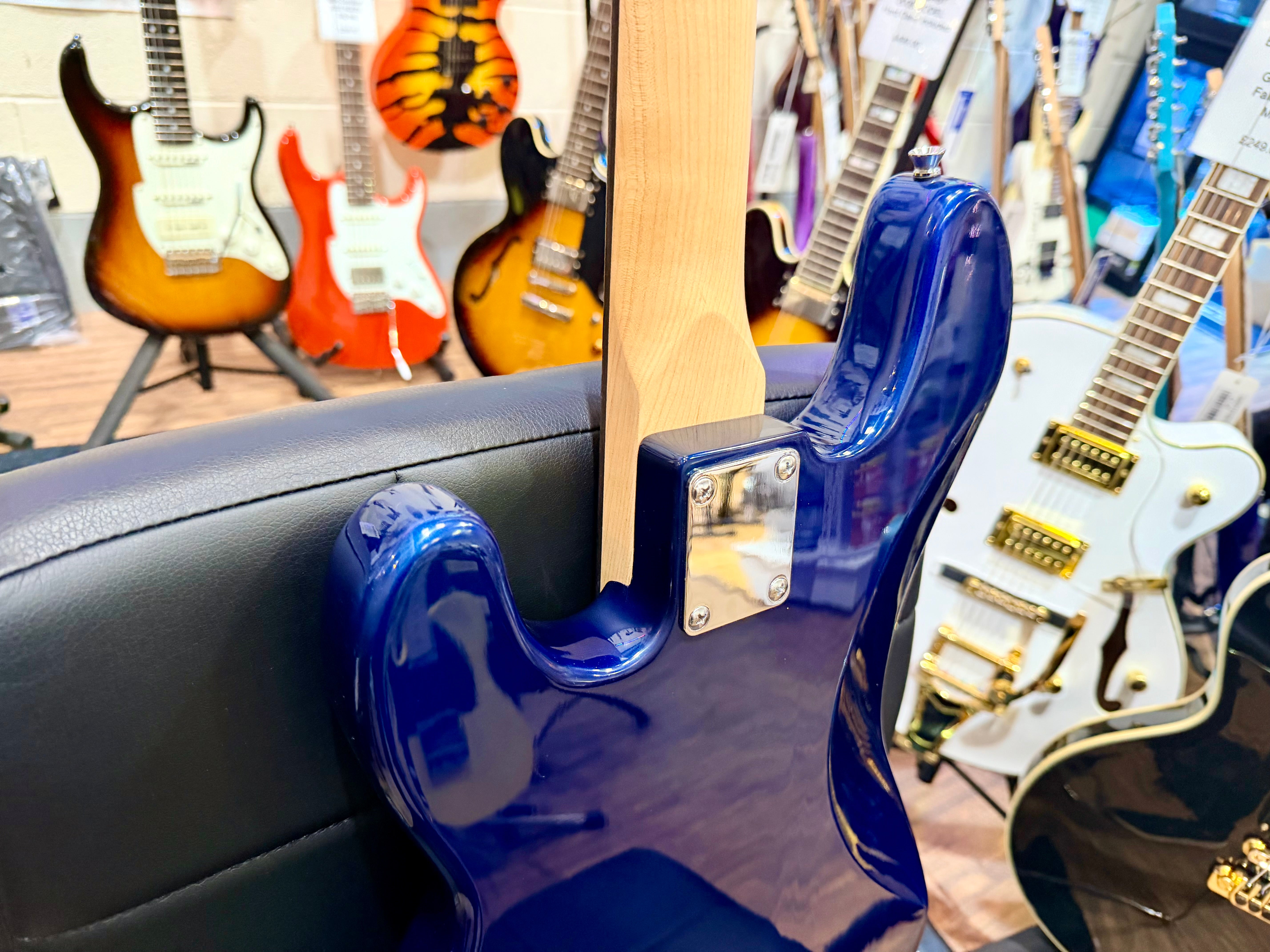 ⚡️NEW⚡️ Encore E4 Blaster Series Electric Bass Guitar~ Full Size 4/4 P Bass~Blue