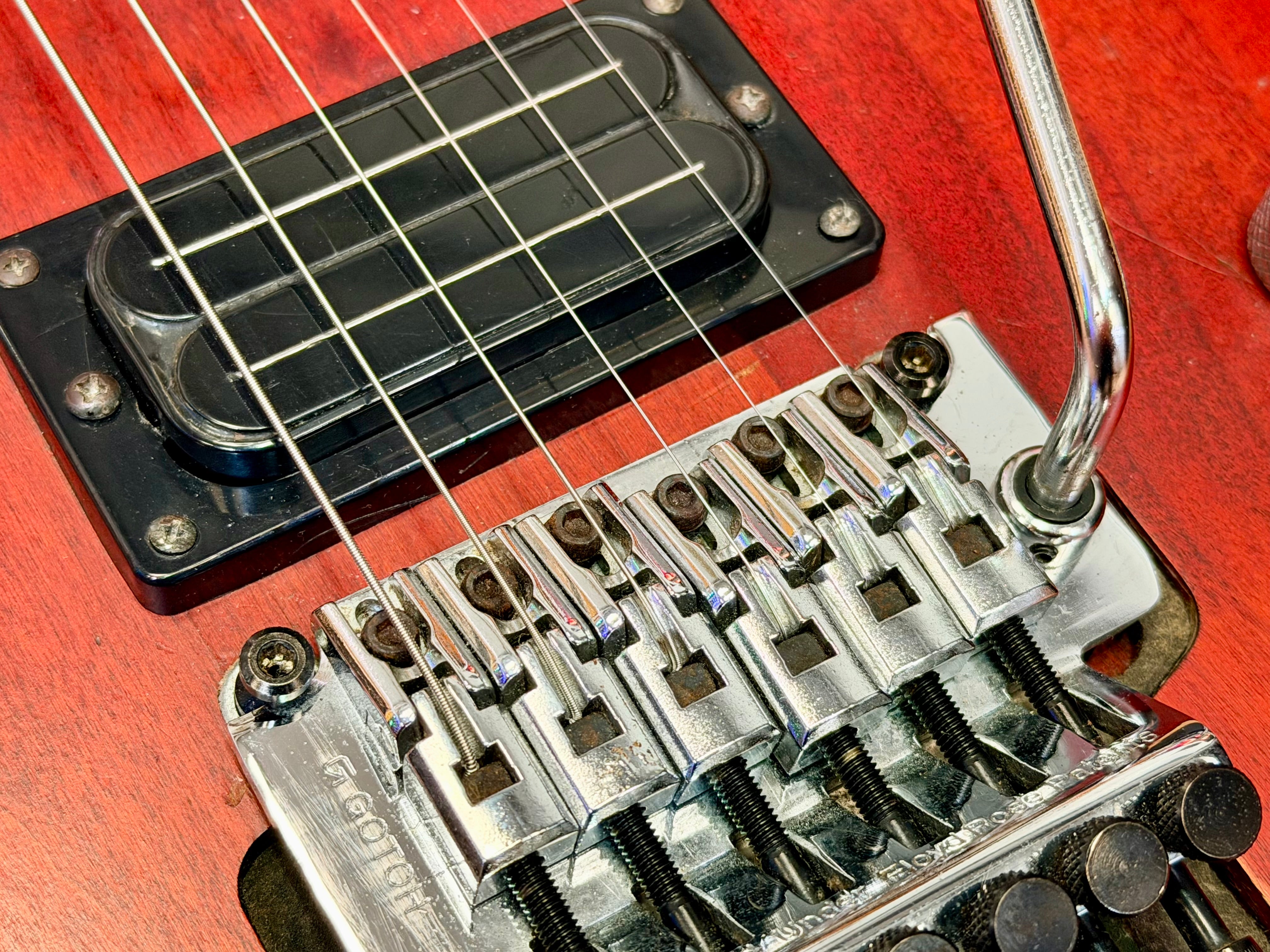🔥1994🔥 Washburn N2 Nuno Bettencourt~ Korea Padauk Red + Gotoh + Bill Lawrence!