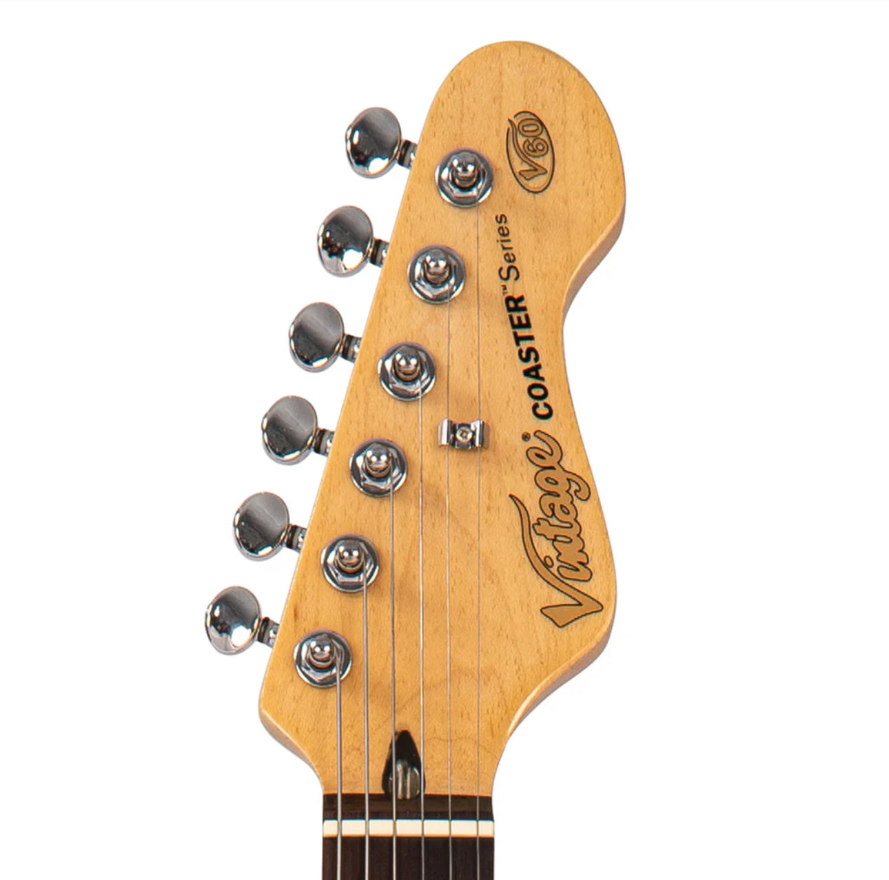 Vintage V60 Coaster Series Electric Guitar Starter Pack Bundle~ Candy Apple Blue