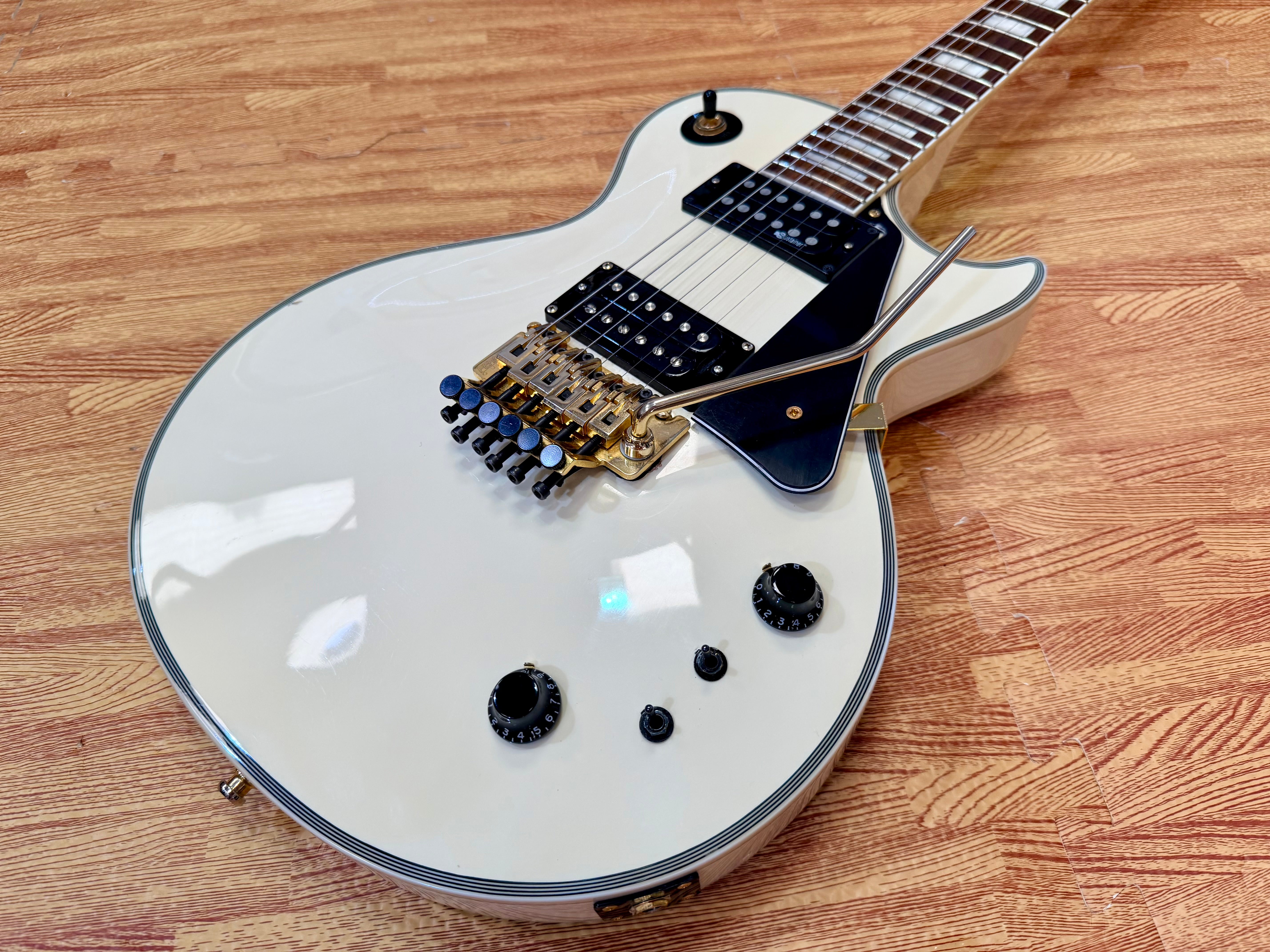 🔥2007🔥 Burny RLC-85S Custom~ Sustainer + Floyd Rose~ Snow White Les Paul!
