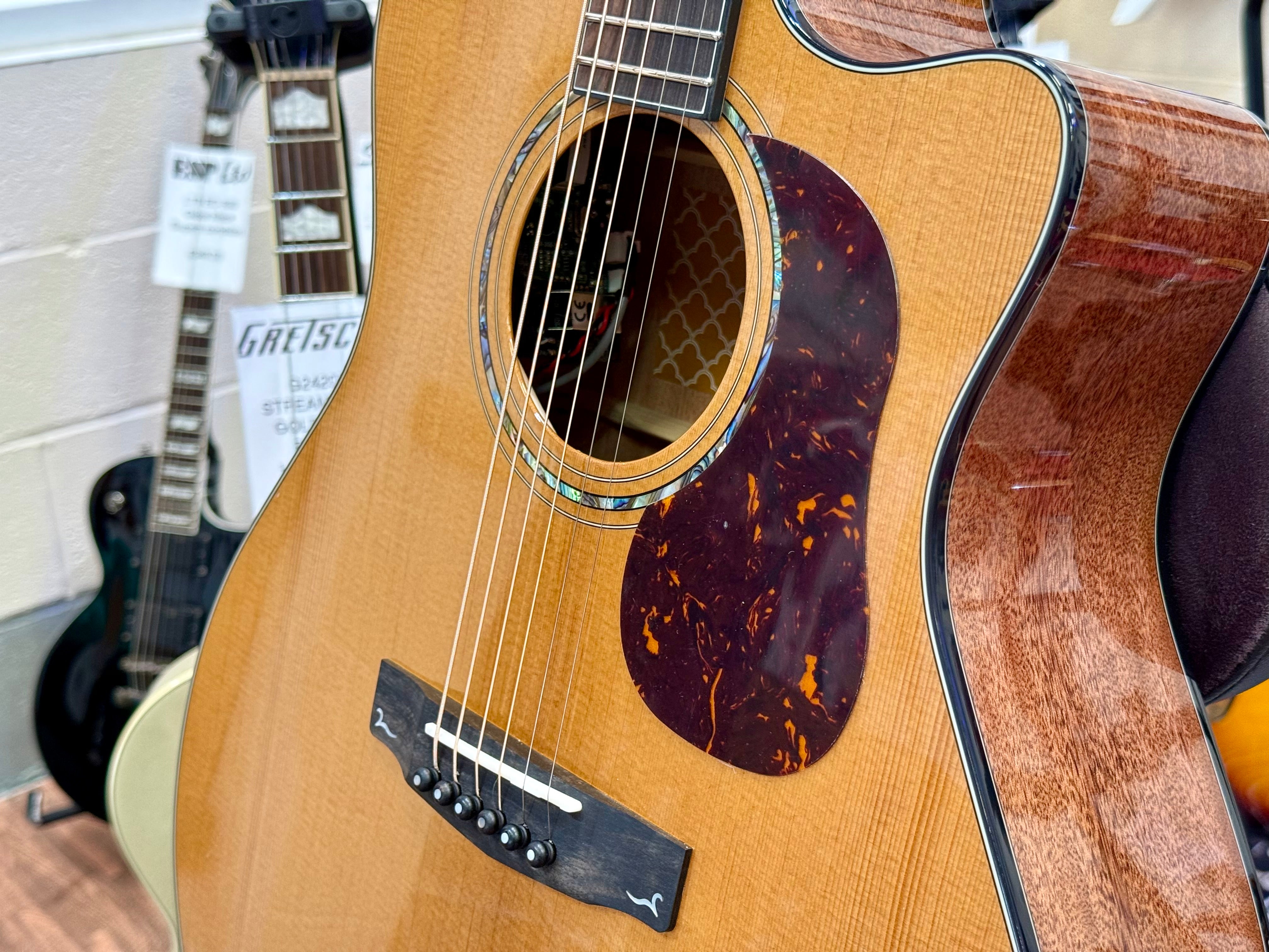 🌟NEW 2025 🌟 Cort Gold A6 Nat Electro Acoustic~ Natural~ Ebony Board~ Gig Bag!