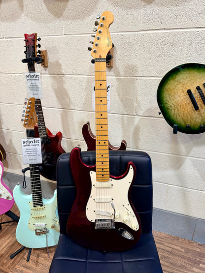 ✨1989 USA✨ Fender American Stratocaster Plus Deluxe~ Midnight Wine~ Lace Sensor