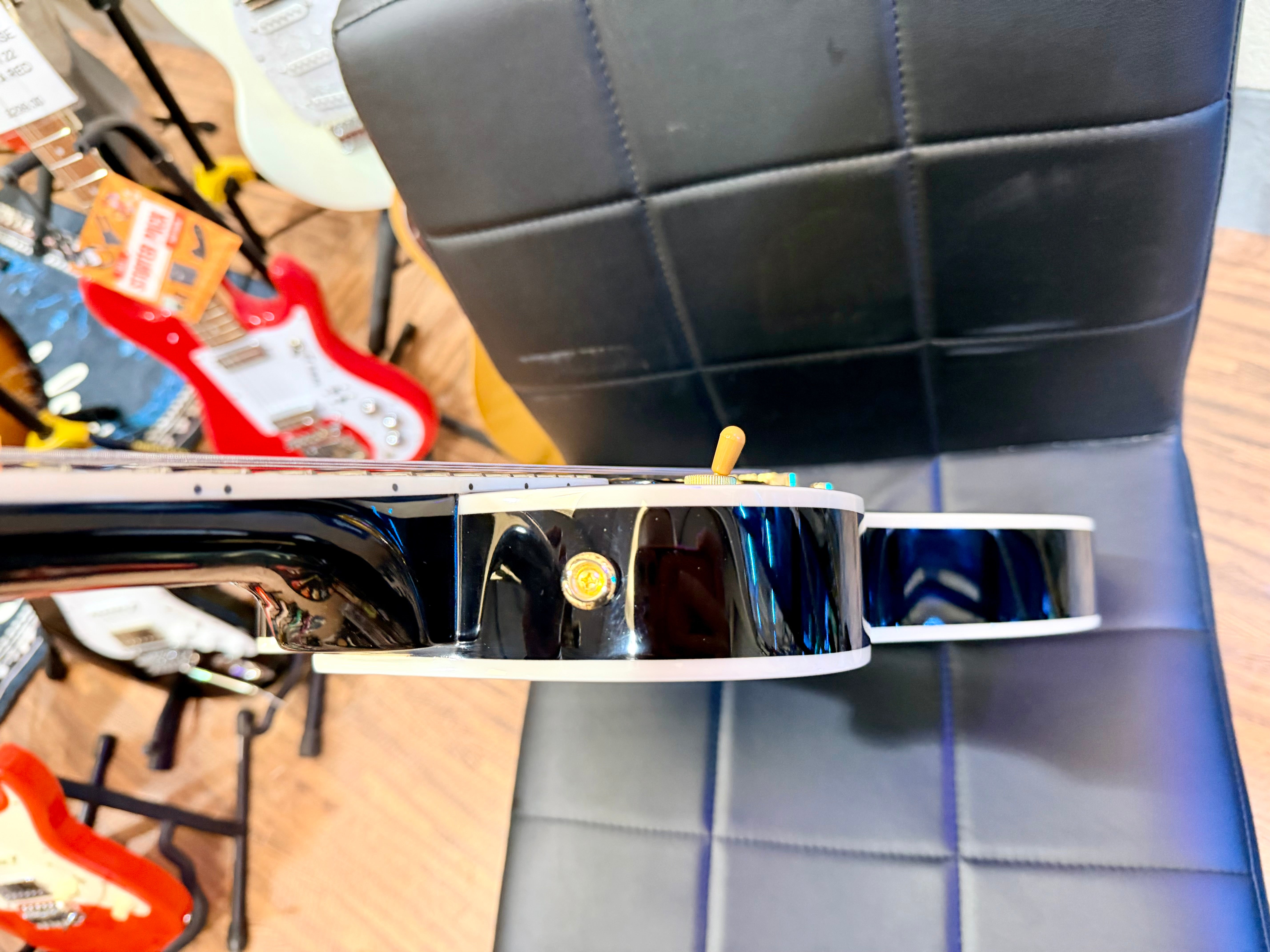 🔥MINT 2023🔥 Tokai UALC62 BB~ Les Paul Custom Style~ Gloss Black/Gold Hardware!