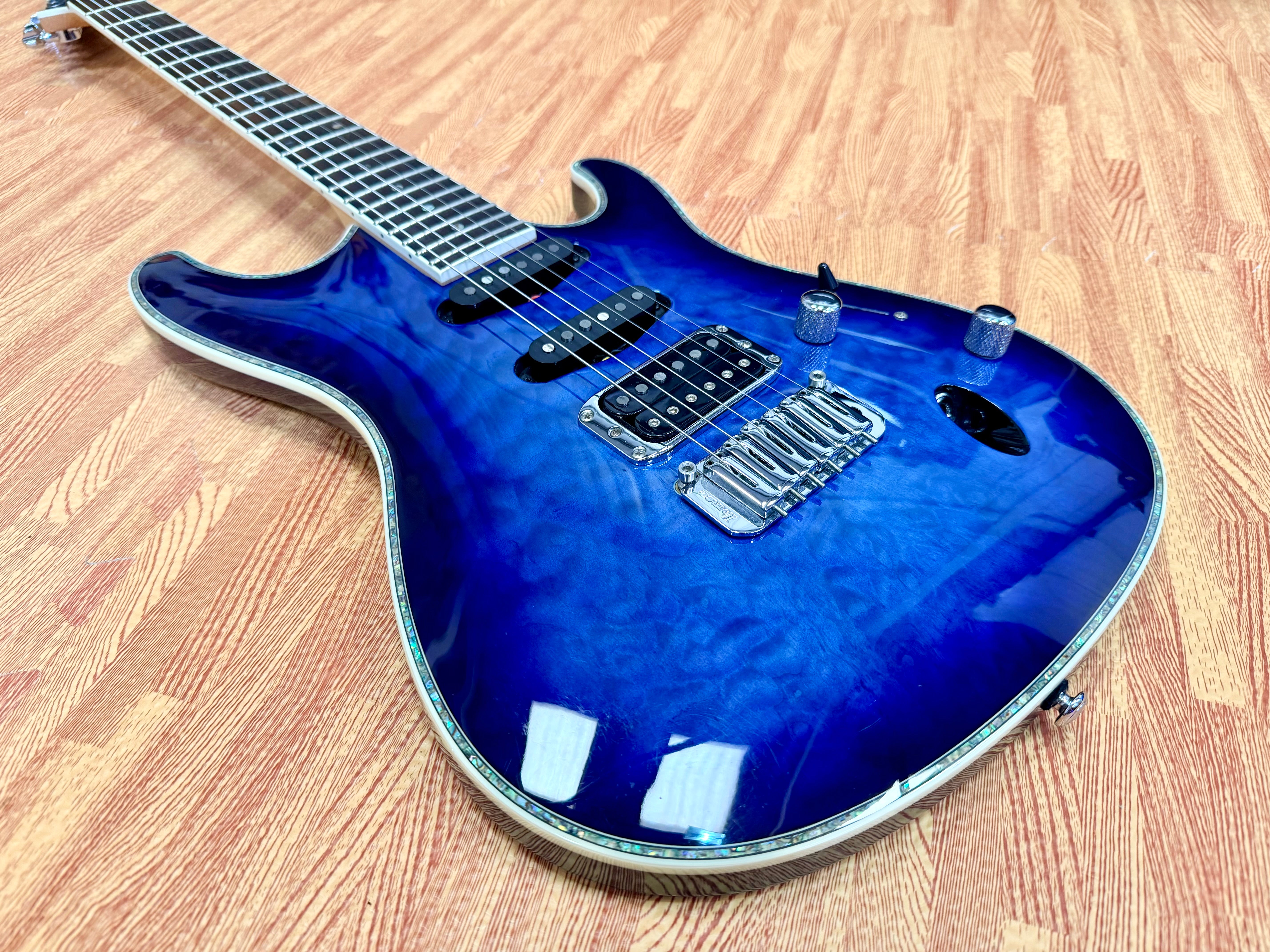 ✨2016✨ Ibanez SA360NQM-SPB~ Sapphire Blue~ SA Series Superstrat HSS Guitar!