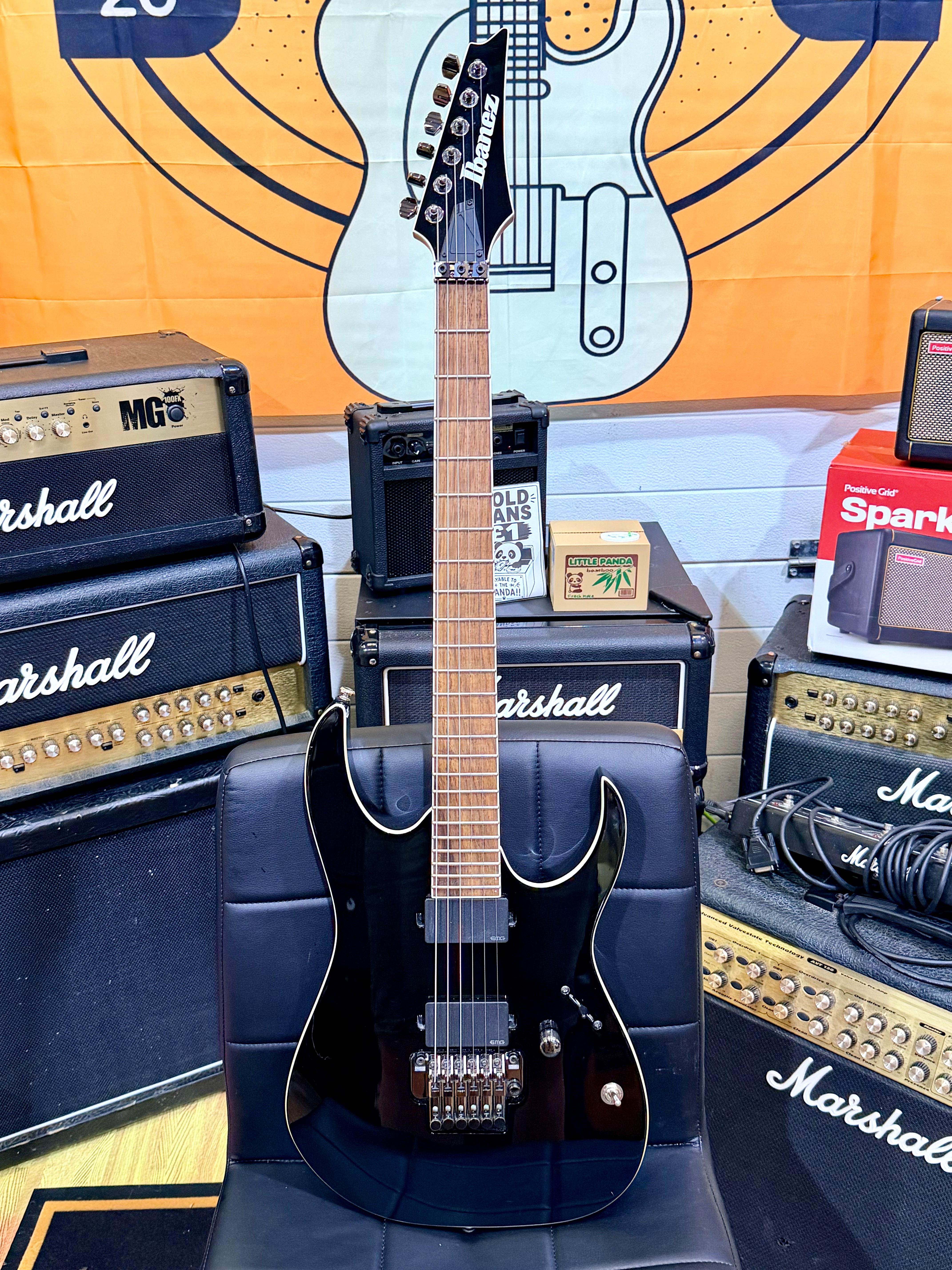 🔥2013🔥 Ibanez RGIR20E Iron Label Black~ EMG 81/60~ 24V Active Battery Mod!