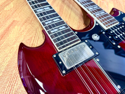 ⚡️RARE⚡️ Epiphone G-1275 Double Neck Cherry~ 2014 Limited Edition 6/12 String!