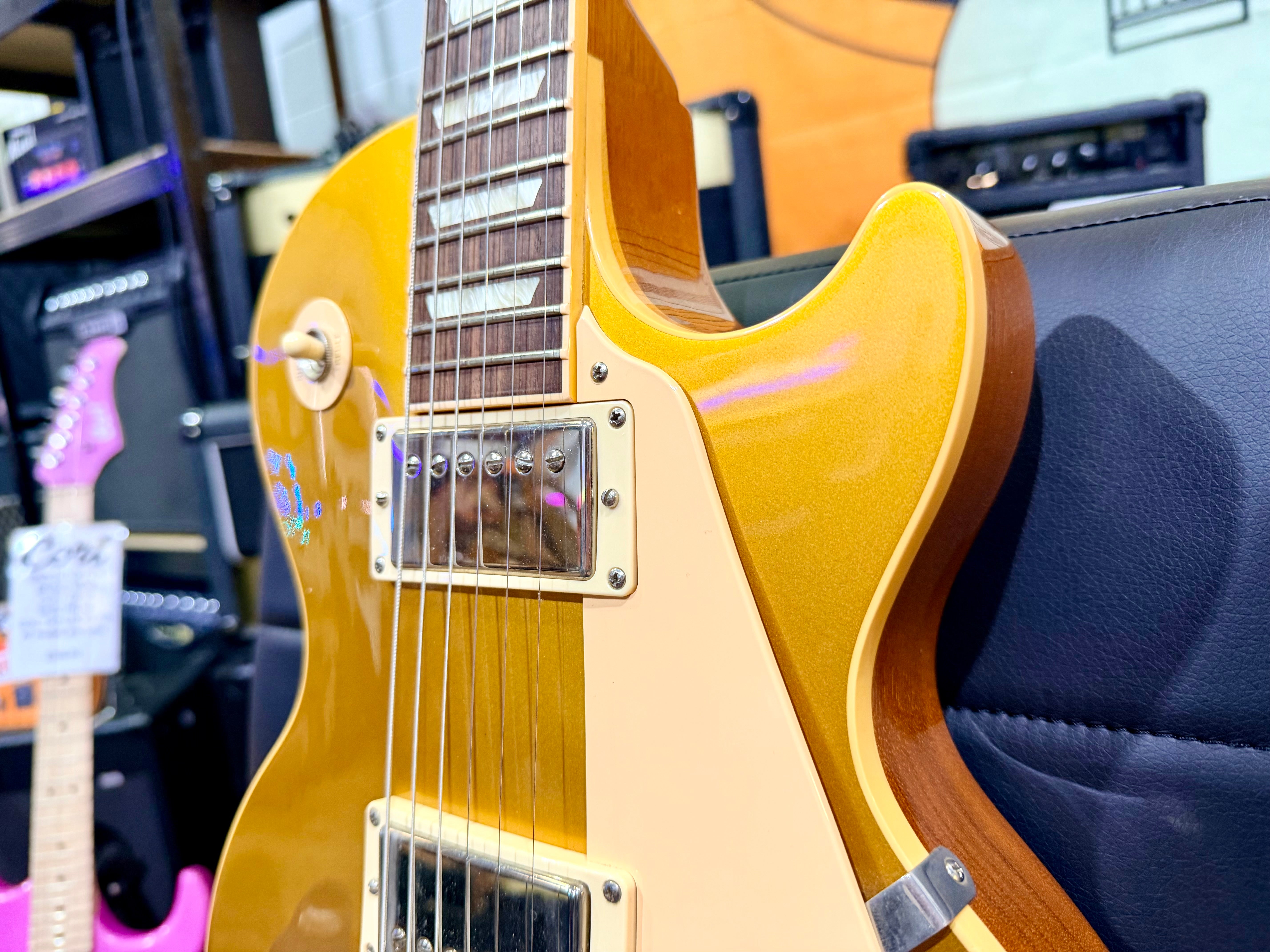 🌟 2005 Gibson USA Les Paul Standard Goldtop Jim Marshall OBE Signed + Case 🌟