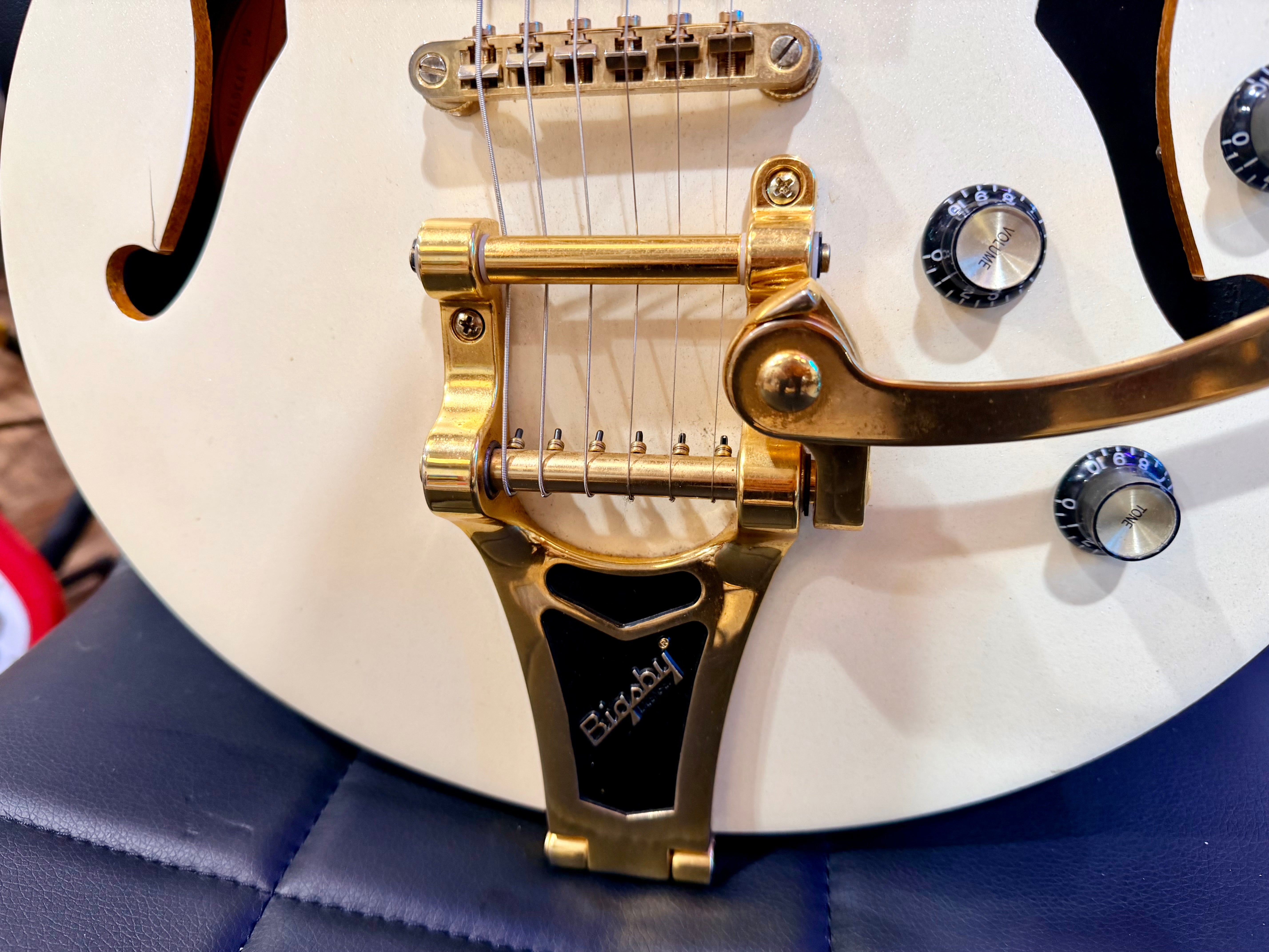 🌟2015🌟 Epiphone Wildkat Royale~ Custom Shop Ltd Ed~ Pearl White~ Semi-Hollow!