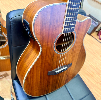 Tanglewood Reunion Pro TRU4CEAK Super Folk Electro Acoustic Guitar~ All Koa