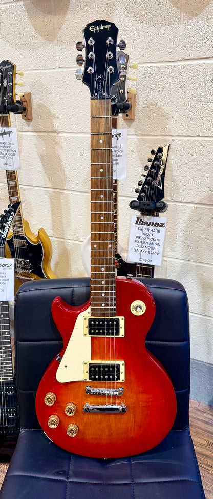 ☀️LEFTY☀️ Epiphone Les Paul LP 100 Left Handed ~ Cherry Sunburst Electric Guitar