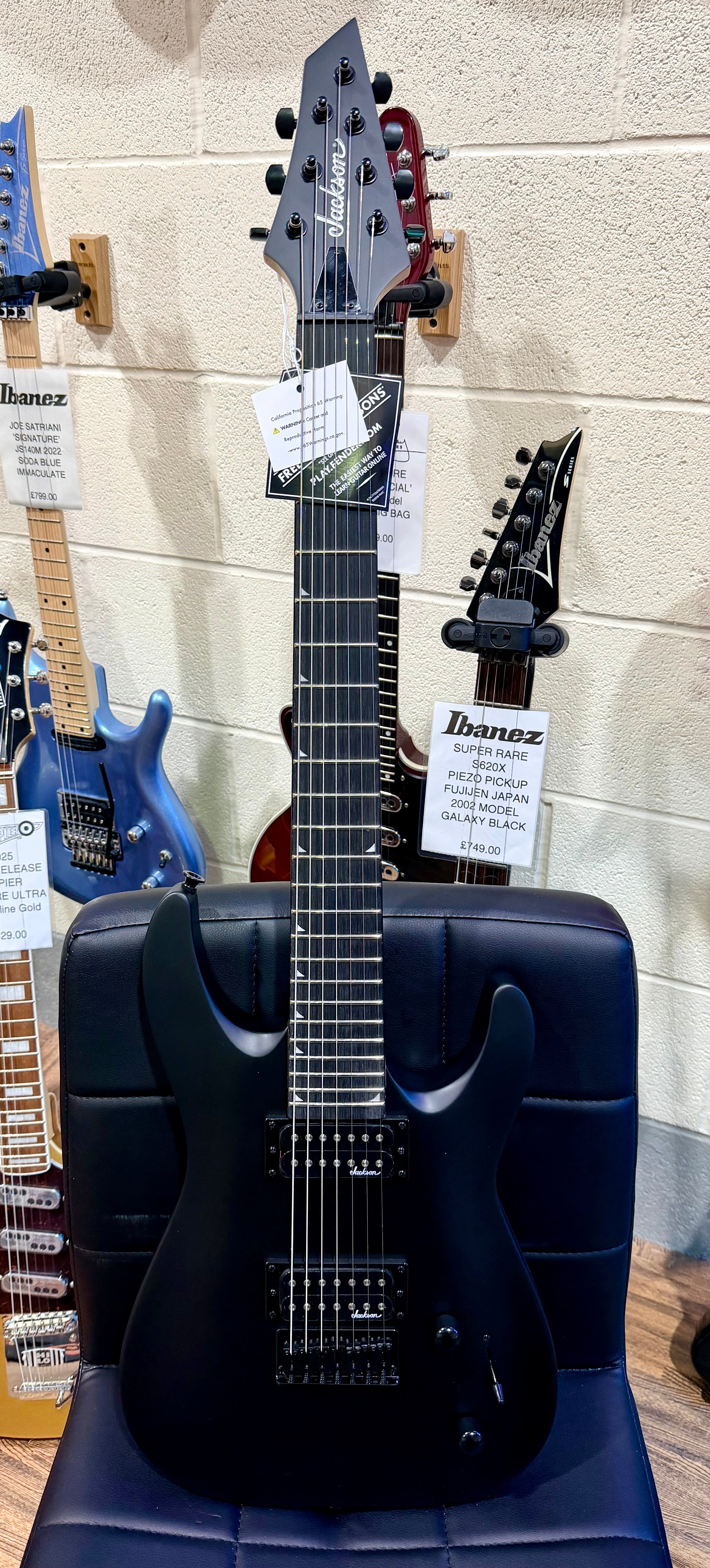 🔥NEW 2025🔥 Jackson JS Series JS22-7 Dinky Arch Top 7 String Guitar~Satin Black