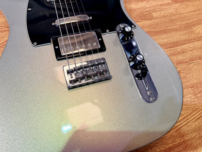 🔥2012🔥 Fender Blacktop Telecaster Baritone~ Ghost Silver HSS~ Mexican MIM Tele