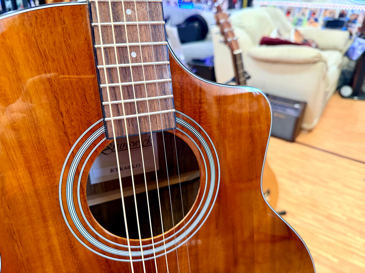 ✨NEW✨ Brunswick BTK60KO Koa Grand Auditorium Cutaway Electro Acoustic Guitar!