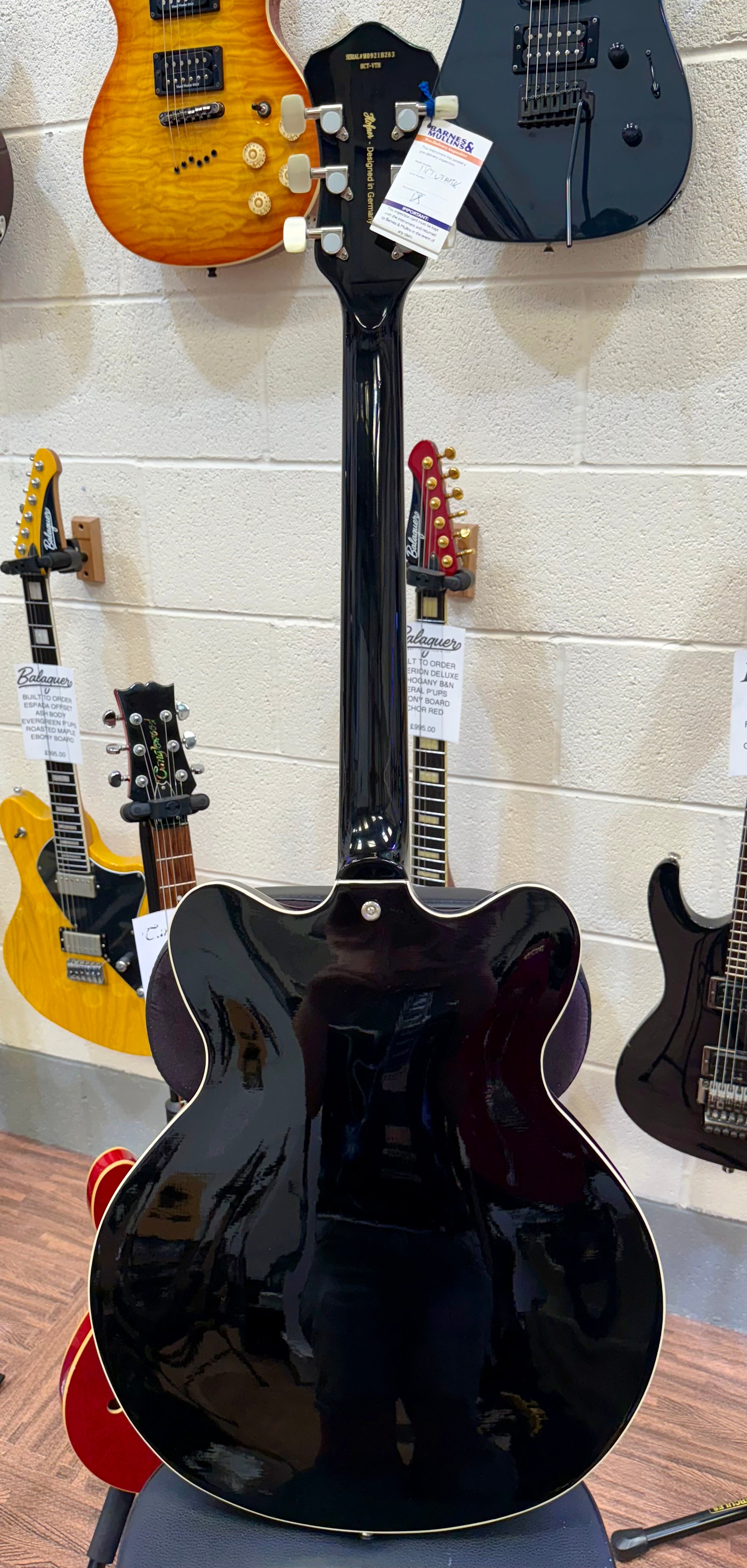 🌟2021🌟 Hofner Verythin HCT Standard~ Black Hollow-body~ Contemporary Series!