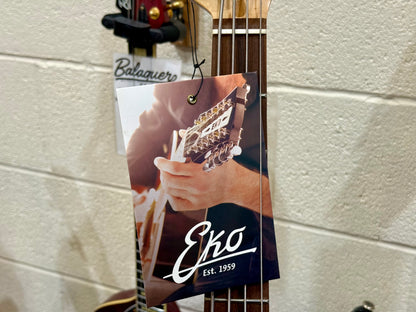 🌟BRAND NEW ~ SHORT SCALE🌟 Eko One VJB JB-100 3/4 Electric Jazz Bass Guitar~ Sunburst!