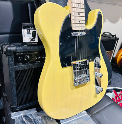 🌟NEW🌟 Vintage V20 Coaster Telecaster Bundle Starter Pack Amp/Bag~ Butterscotch