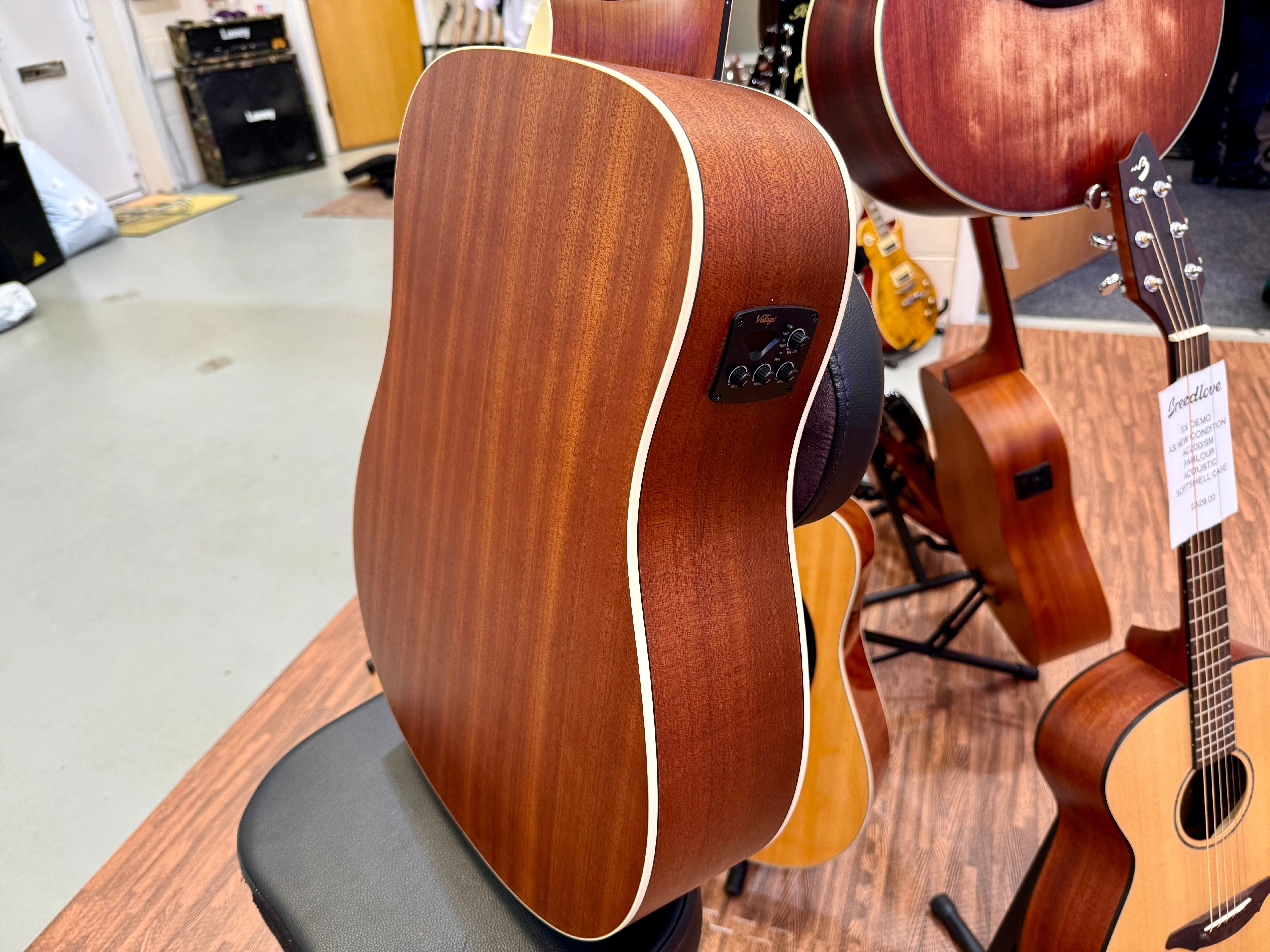 🌟NEW 2025🌟 Vintage Historic Series 'Dreadnought' Electro-Acoustic Guitar VSB!