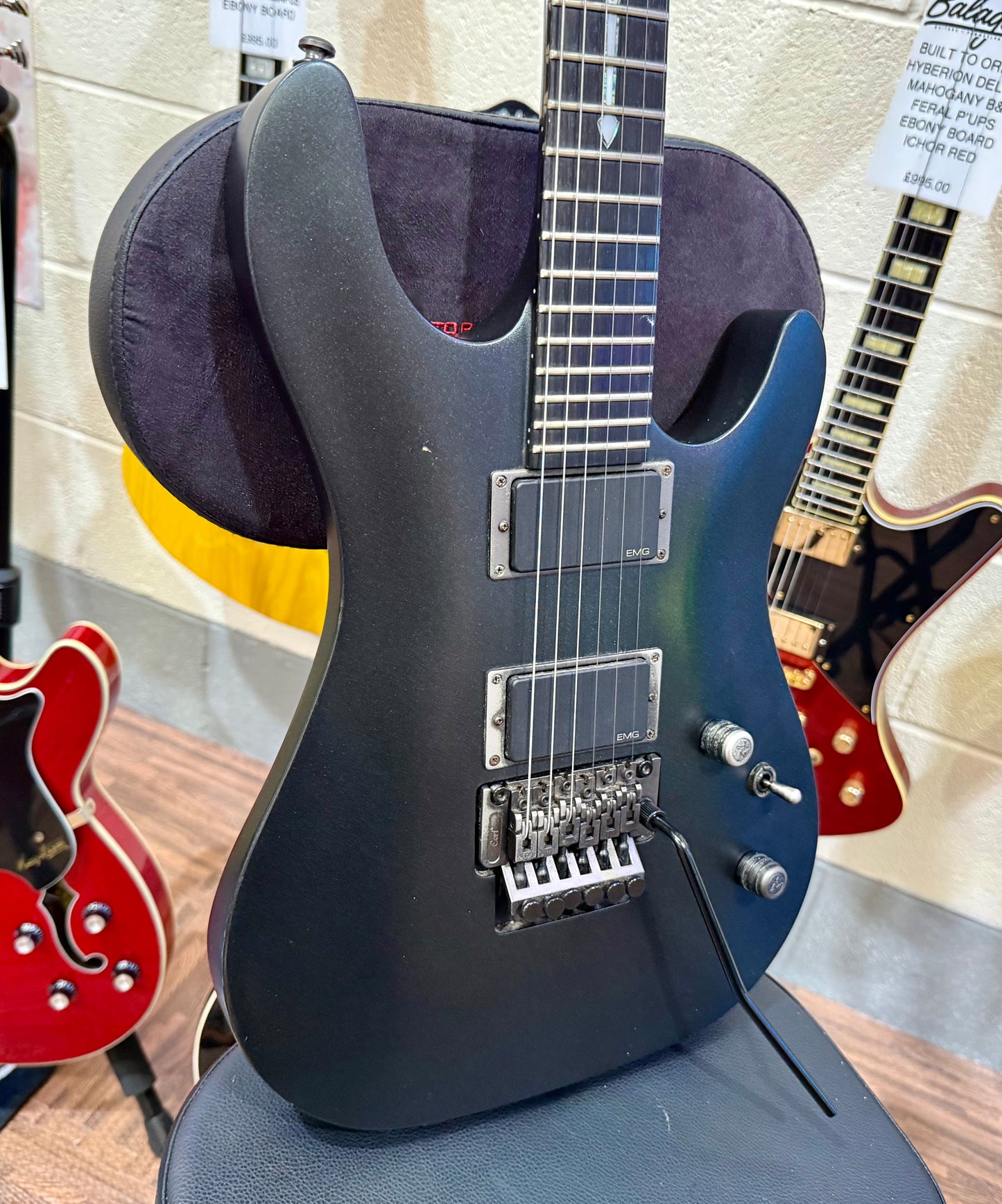 🔥RARE🔥 Cort EVL K6 Satin Black~ Korean Made 2006 Model~ Active EMG P’ups!