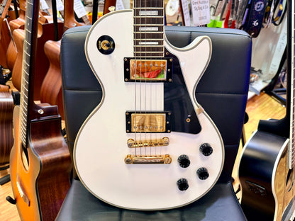 ⚡️7lb⚡️Epiphone Limited Edition Les Paul Custom Lite~ Alpine White & Gold~ 2019!