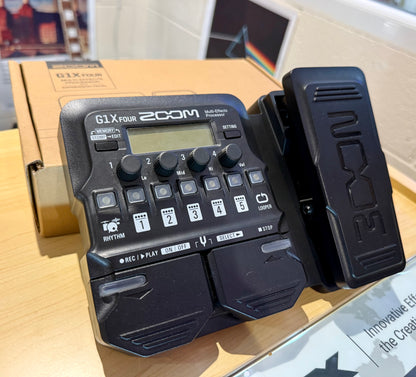 🎸 Zoom G1X Four Multi-Effects Processor for Electric Guitar~ FX Pedal~ Boxed 🎸
