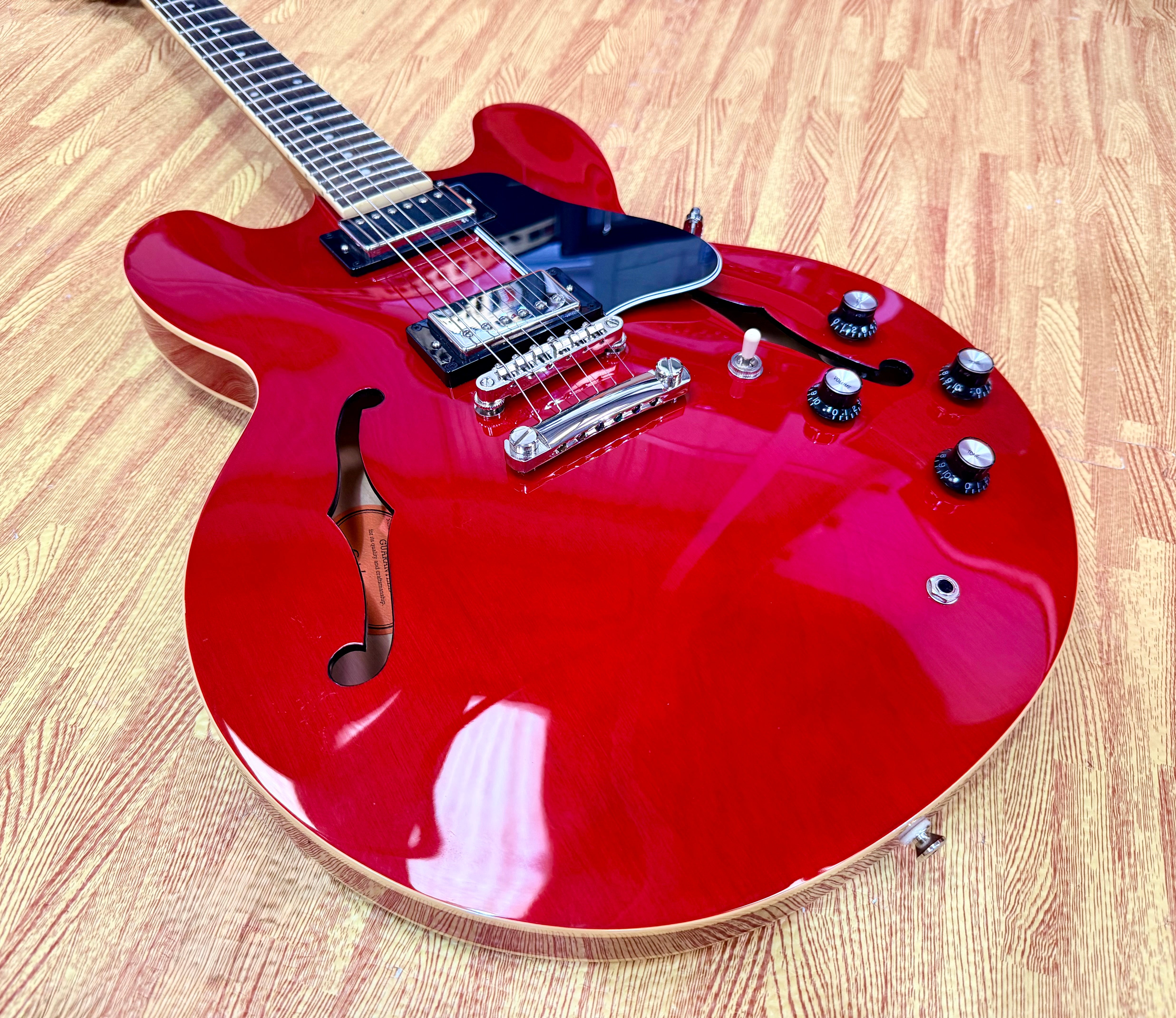 ✨2025✨ Epiphone Inspired by Gibson ES-335 Cherry~ Semi Hollow Electric Guitar!
