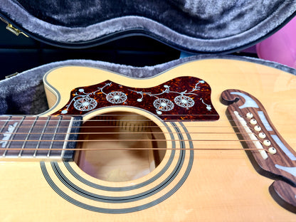 ✨MINT✨ Epiphone EJ-200SCE Jumbo Electro Acoustic~ Natural~ Esonic 2 + H/Case!