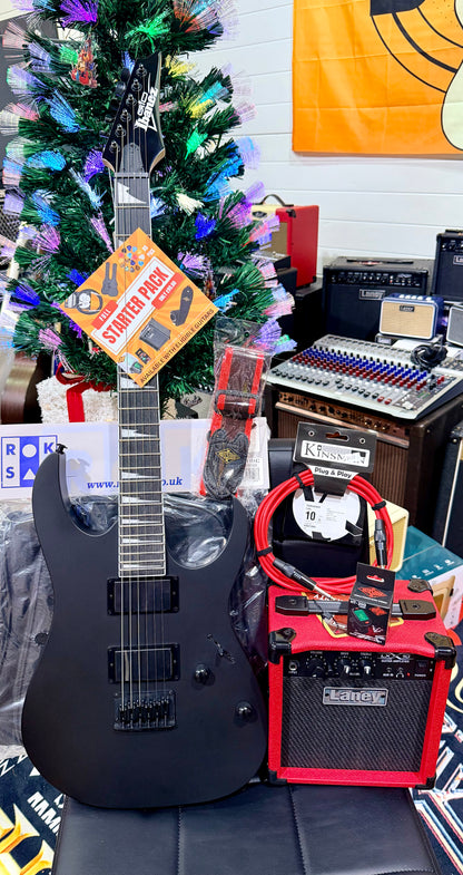 🎁 ELECTRIC GUITAR STARTER PACK 🎁 Ibanez Gio GRG121DX~Black Flat~ Laney Amp, Bag ,Tuner