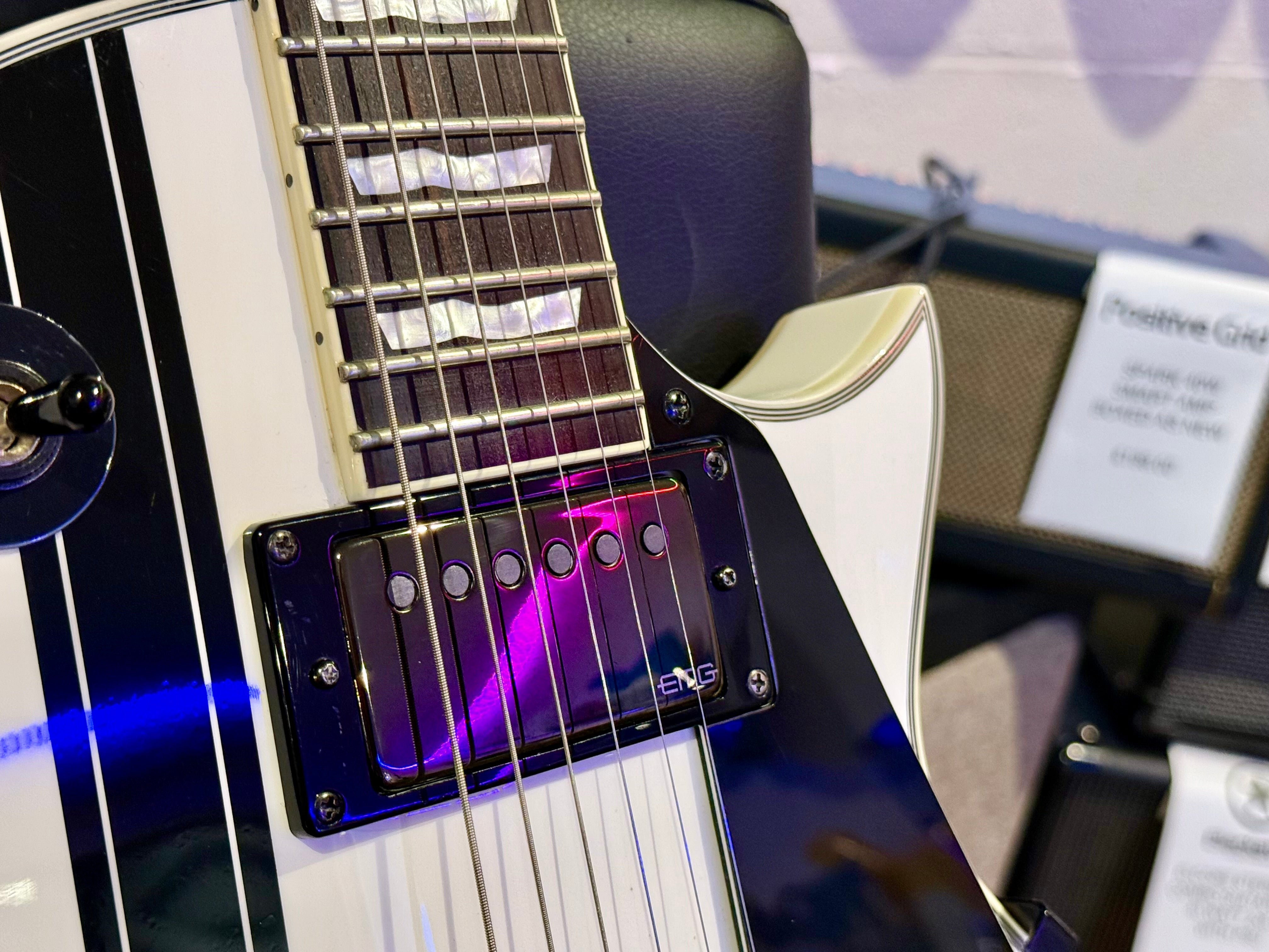 🔥MINT🔥 ESP LTD James Hetfield Iron Cross Signature~ Metallica~ Snow White~2018