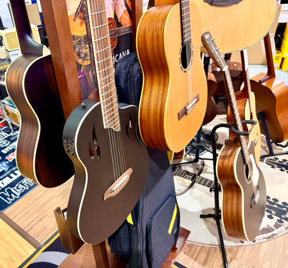 🔥NEW🔥 Ortega TourPlayer Electro-Acoustic Classical Guitar~ Nylon Thin~ Black!