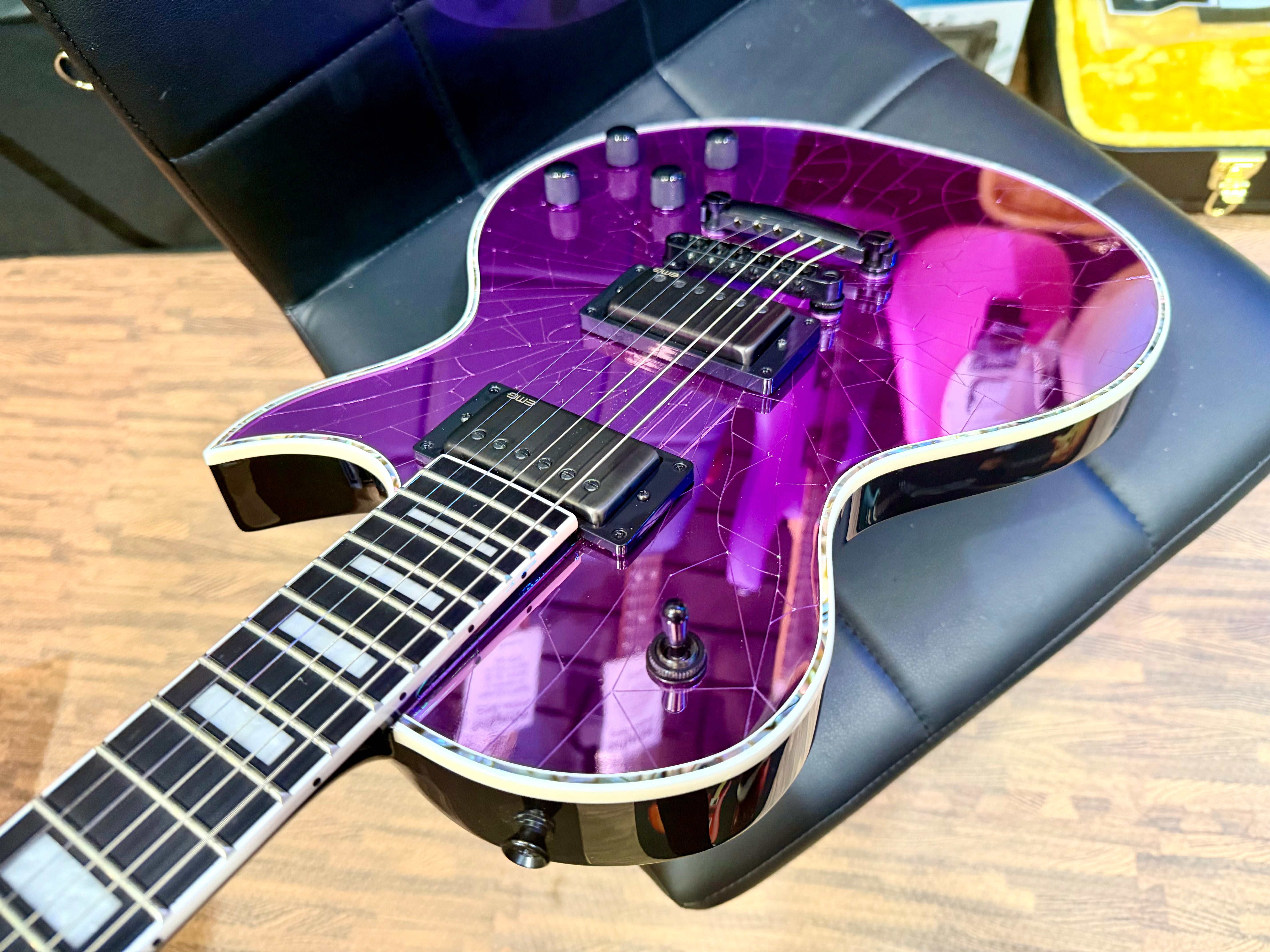 🔥2021🔥 Jackson Pro Series Marty Friedman MF-1 Purple Cracked Mirror Signature!