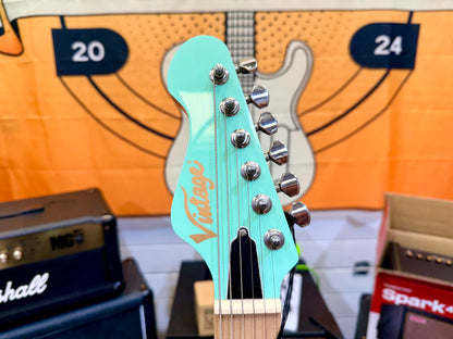 💚NEW💚 Vintage V6M24 ReIssued Series Electric Guitar~ Ventura Green~ LAST ONE