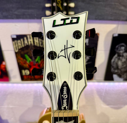 🔥MINT🔥 ESP LTD James Hetfield Iron Cross Signature~ Metallica~ Snow White~2018