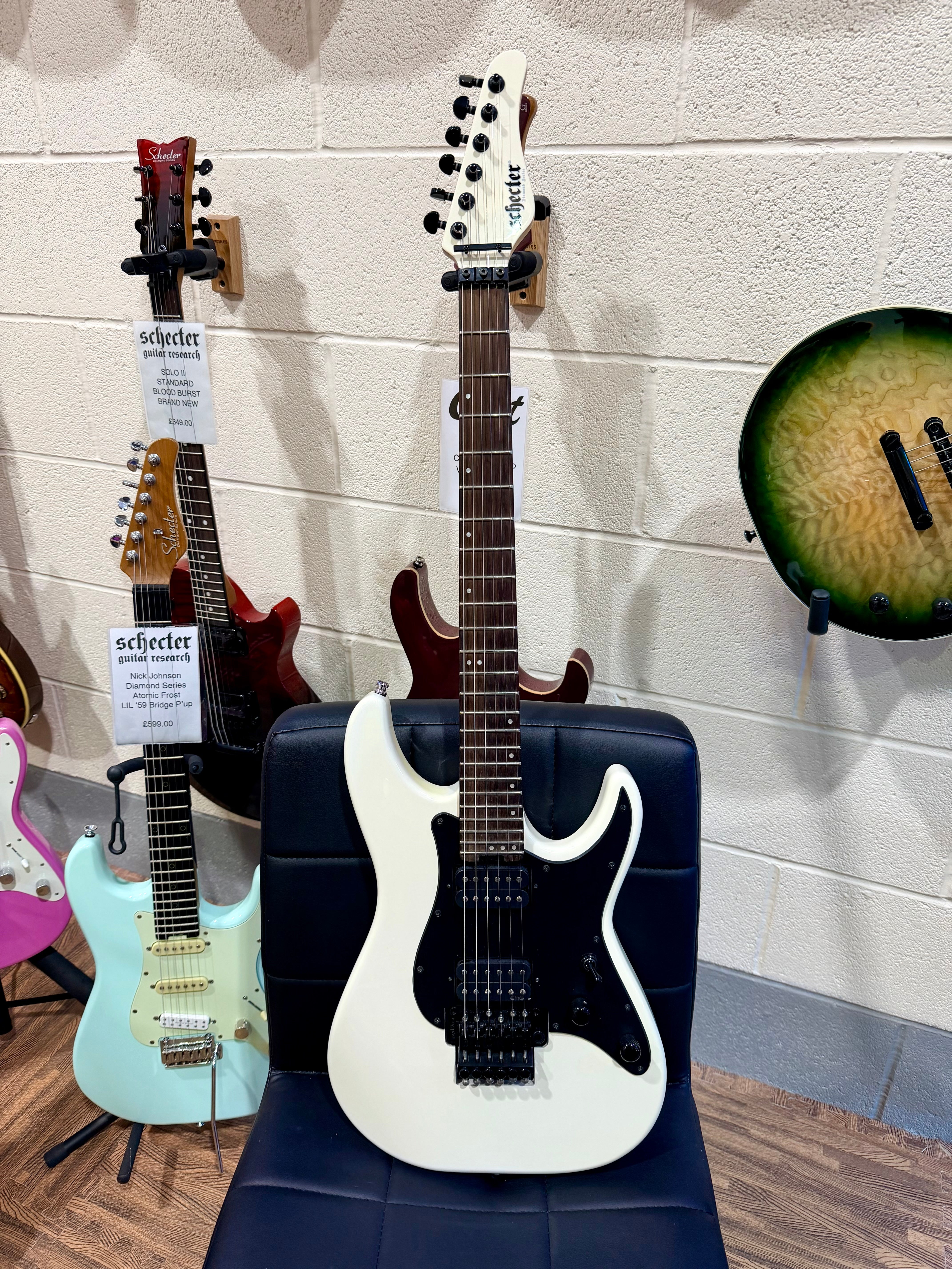 🔥2017🔥 Schecter Sun Valley Super Shredder FR~ Gloss White~ Floyd Rose!