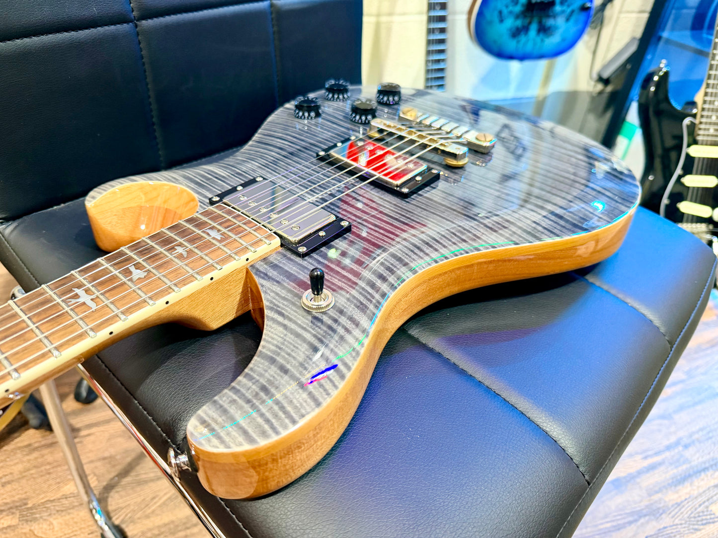 🔥MINT 2023🔥 PRS SE McCarty 594~ Charcoal Maple Top~ Gig Bag~ Stunning Guitar!