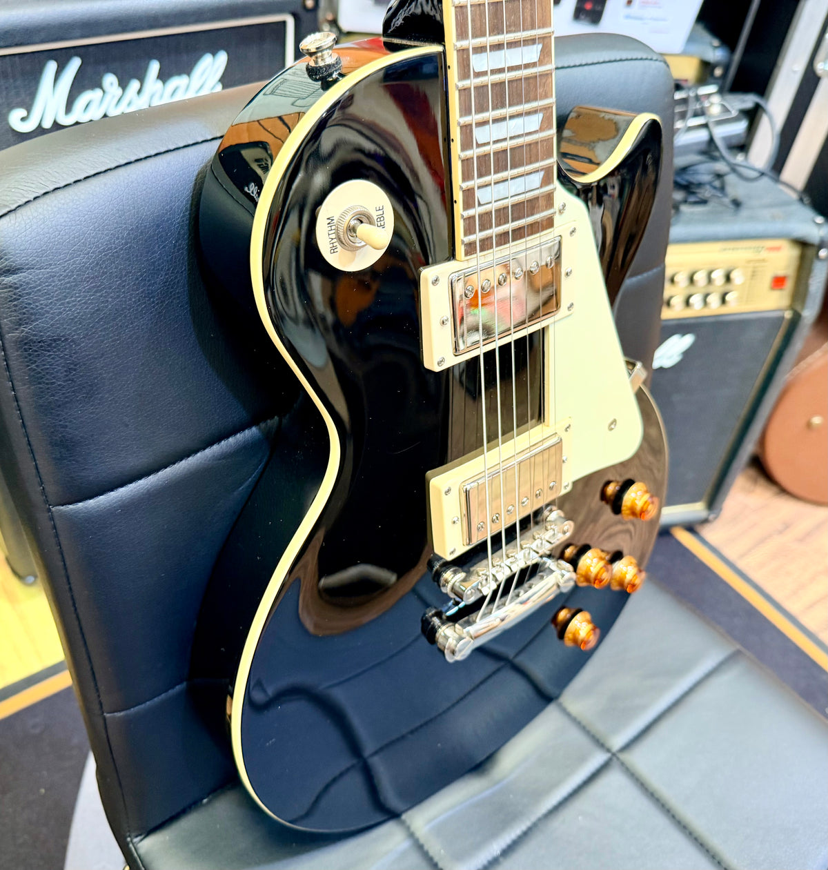 🔥2017🔥 Epiphone Les Paul Standard~ Ebony Gloss Black Electric Guitar