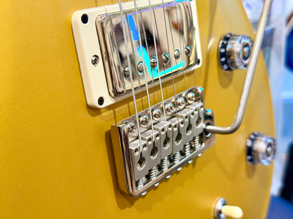 🔥RARE 2023🔥 PRS CE24 Satin Gold Top Limited Edition~ Natural Back~ USA~ Gig Bag