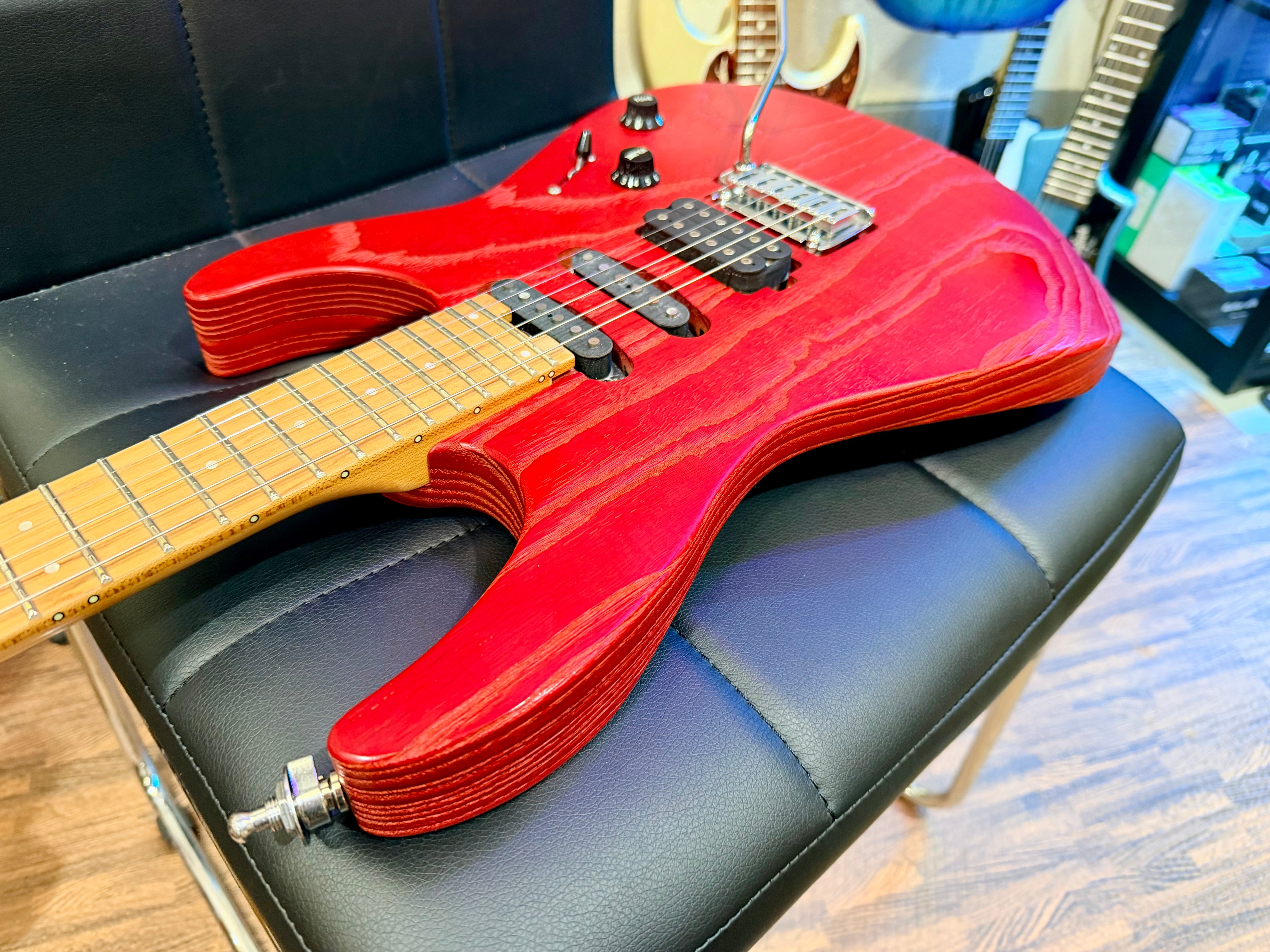 🔥KOREAN🔥 Charvel Pro-Mod DK24 HSS 2PT CM Red Ash~ Seymour Duncan~ 2021 MIK!