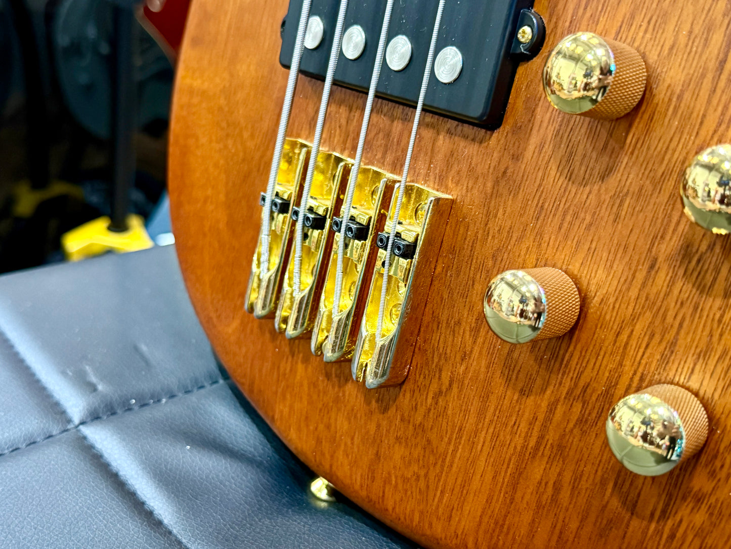 🔥CURVED BODY🔥 SX SWB1 Active Bass Guitar in Natural Satin Finish~ Arched!