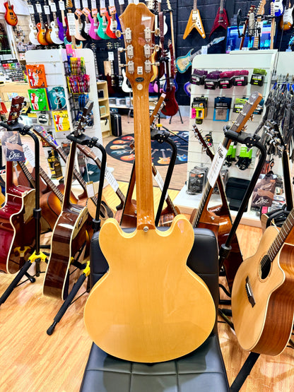 ⚡️2016⚡️ Epiphone Casino Natural Hollowbody P90 Electric Guitar~ Dogear Pickups!