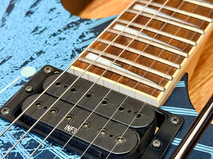 🔥RARE🔥 Ibanez RG09LTD Pegasus Royal Blue~ 2009 Limited Edition~ Glow In The Dark!
