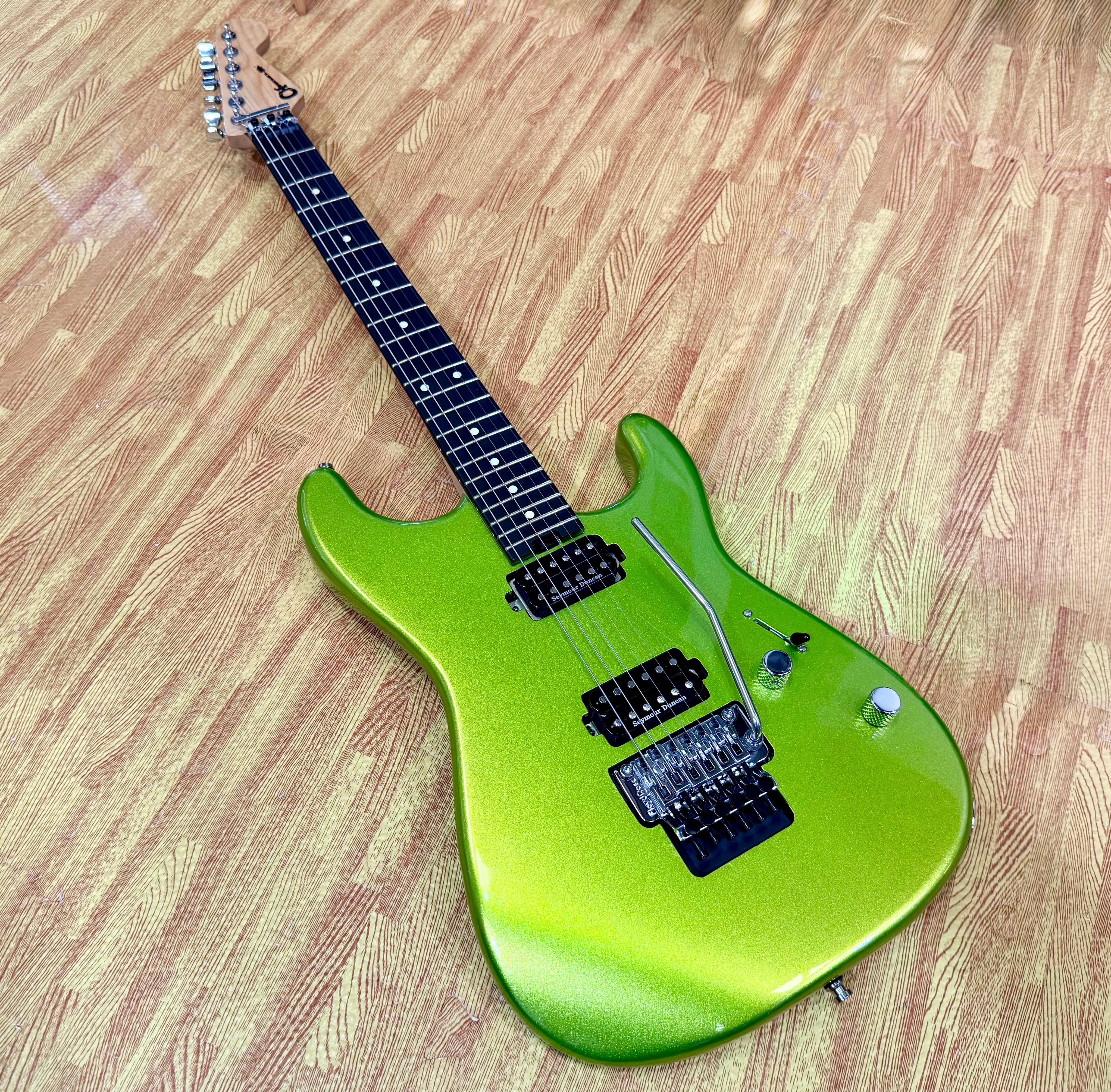 ⚡️2022⚡️ Charvel Pro-Mod San Dimas Style 1 HH FR E~ Lime Green Metallic~ Floyd!